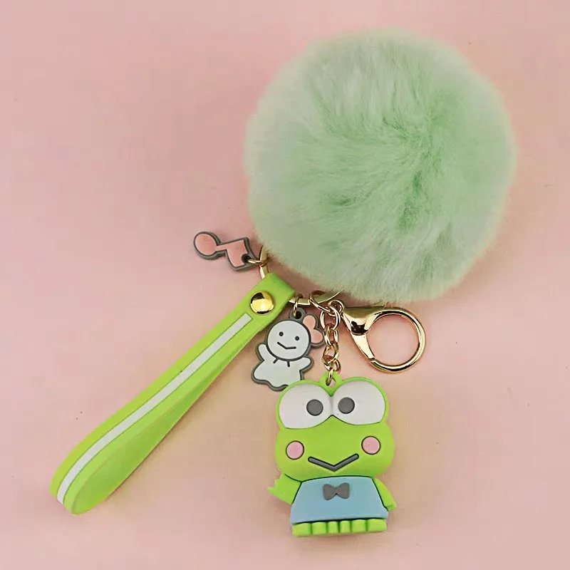 My Melody Cinnamoroll Sanrio Series fur Ball Keychain