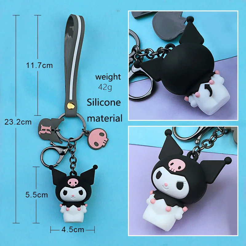 My Melody Cinnamoroll Sanrio Series fur Ball Keychain