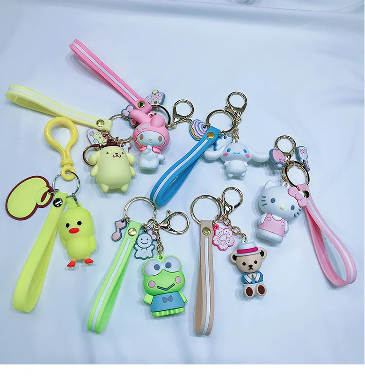 Cartoon Cinnamoroll Dog Keychain