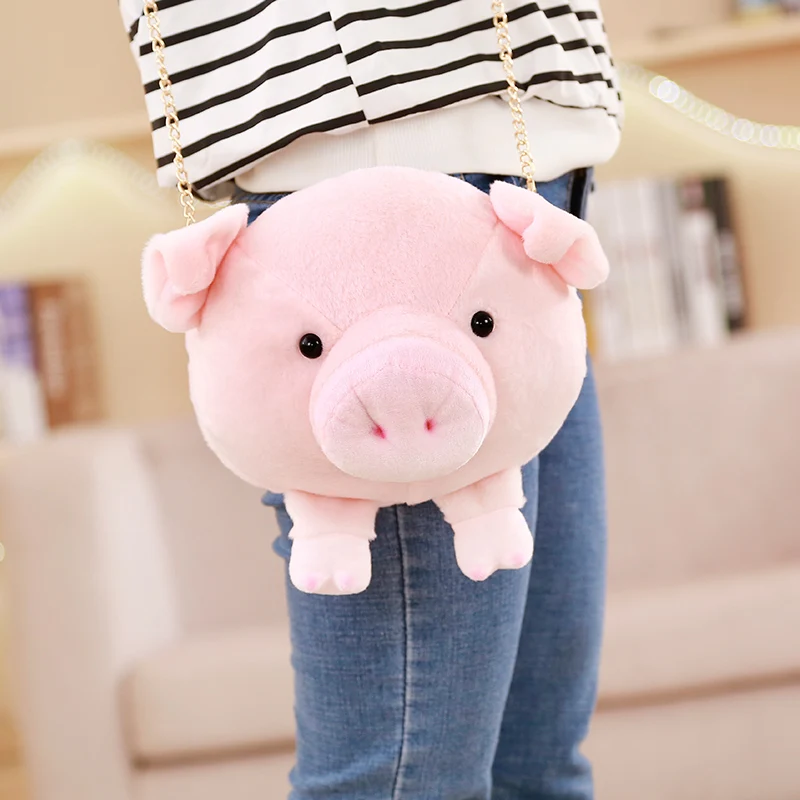 Kawaii Pig Shape Soft Handbag