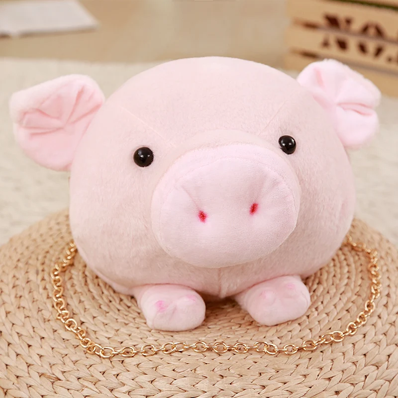Kawaii Pig Shape Soft Handbag