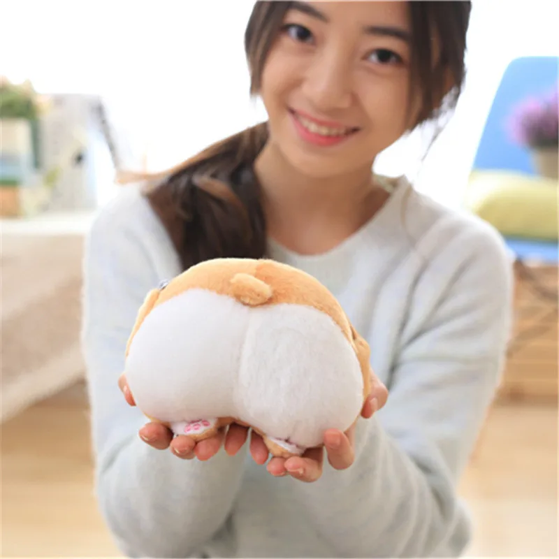 Soft Stuffed Plush Corgi Bottom Kawaii Kids Coin Purse