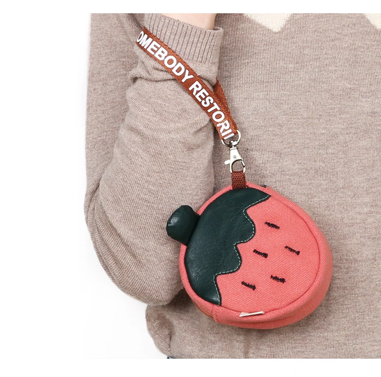 Fruit Pineapple & Strawberry Shaped Pencil Case Bag And Also Cosmetic Coin Holder Wallet