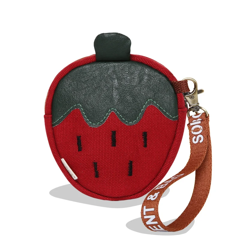 Fruit Pineapple & Strawberry Shaped Pencil Case Bag And Also Cosmetic Coin Holder Wallet