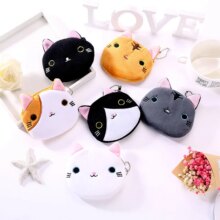 Cat Cartoon Pocket Purse Plush Coin Pouch Cat Cartoon Pocket Purse Plush Coin Pouch