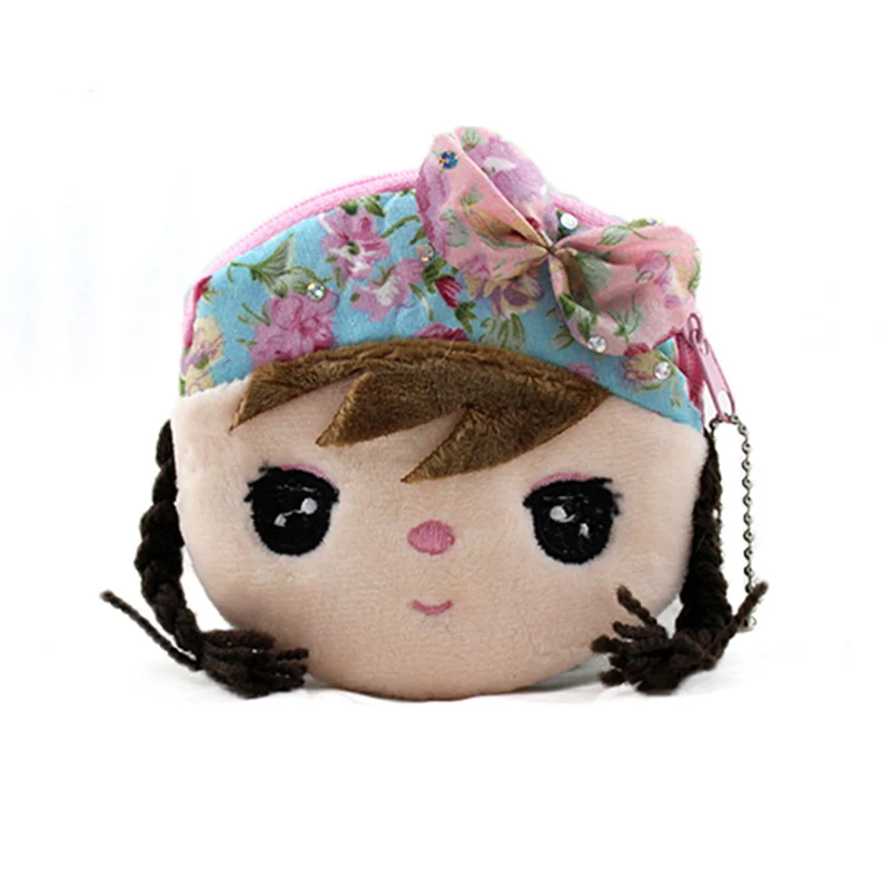 Cartoon Printed Plush Coin Purse With Zip Change Wallet Cartoon Printed Plush Coin Purse With Zip Change Wallet