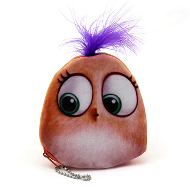 Cartoon Printed Plush Coin Purse With Zip Change Wallet Cartoon Printed Plush Coin Purse With Zip Change Wallet