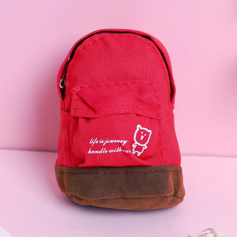 Kawaii Patchwork Oxford Mini Zipper Wallet