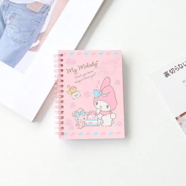 Cartoon My Melody & Cinnamoroll With Twin Star Spiral Coil Notebooks