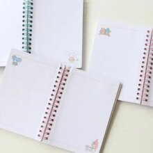 Cartoon My Melody & Cinnamoroll With Twin Star Spiral Coil Notebooks Cartoon My Melody & Cinnamoroll With Twin Star Spiral Coil Notebooks