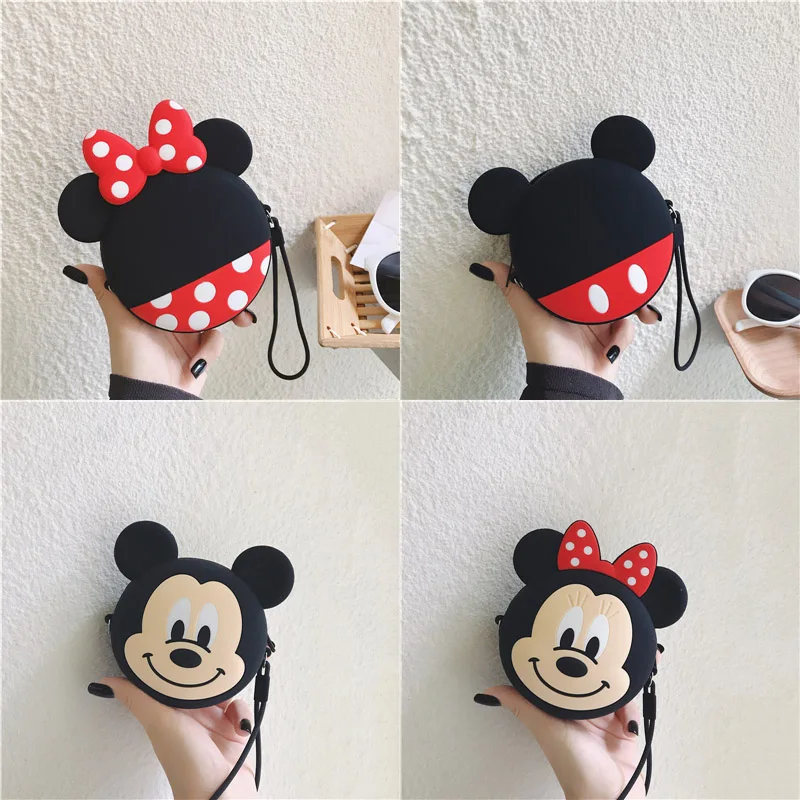 Mickey Cartoon Wallet Coin Pouch With Zipper Silica Gel Coin Purse