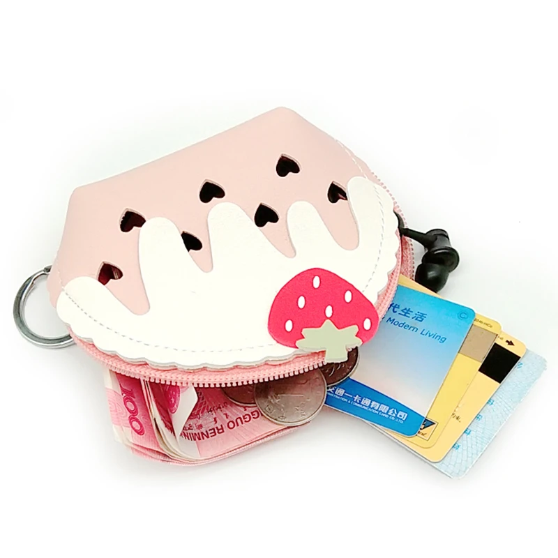 Kawaii Mickey Minnie Mouse Pattern Leather Coin Purse