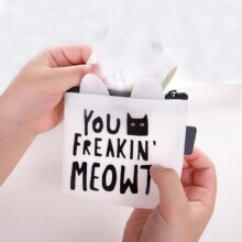 Cat Design Card Holder Short Wallet Cat Design Card Holder Short Wallet