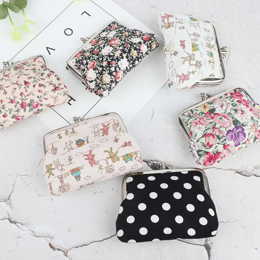 Kawaii Canvas Small Mini Wallet