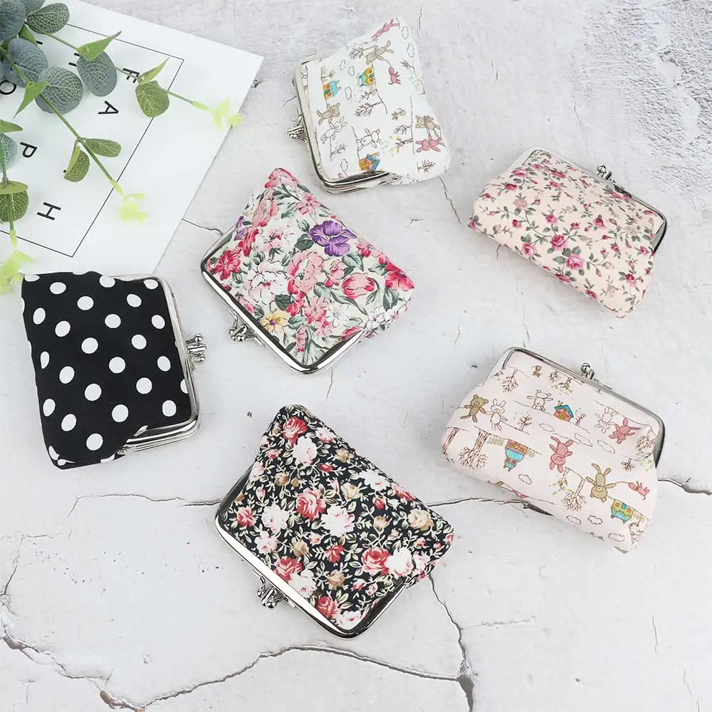 Kawaii Canvas Small Mini Wallet