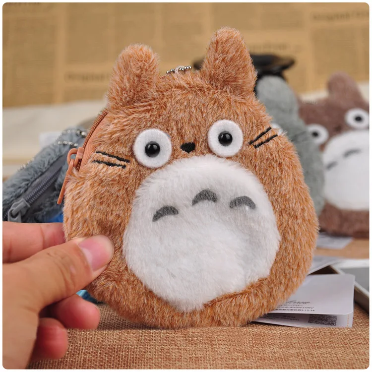 Cartoon Totoro Cat Design Soft Plush Mini Coin Purse