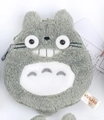 Cartoon Totoro Cat Design Soft Plush Mini Coin Purse