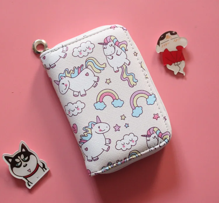 Cartoon Print Square Wallet