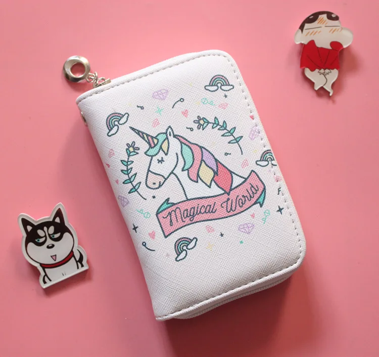 Cartoon Print Square Wallet