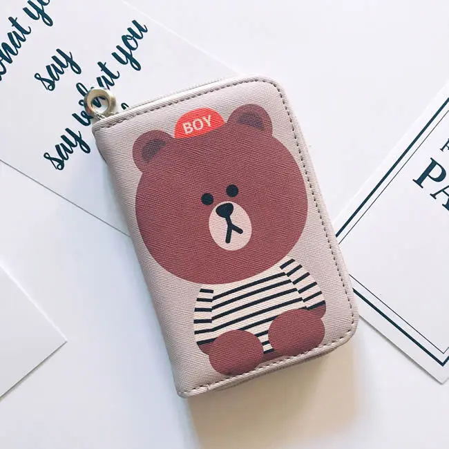 Cartoon Print Square Wallet