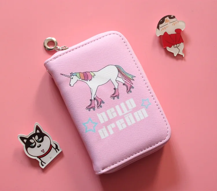 Cartoon Print Square Wallet