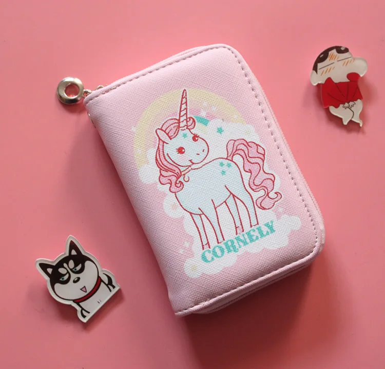 Cartoon Print Square Wallet