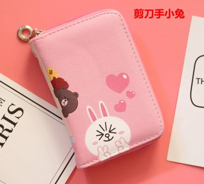 Cartoon Print Square Wallet