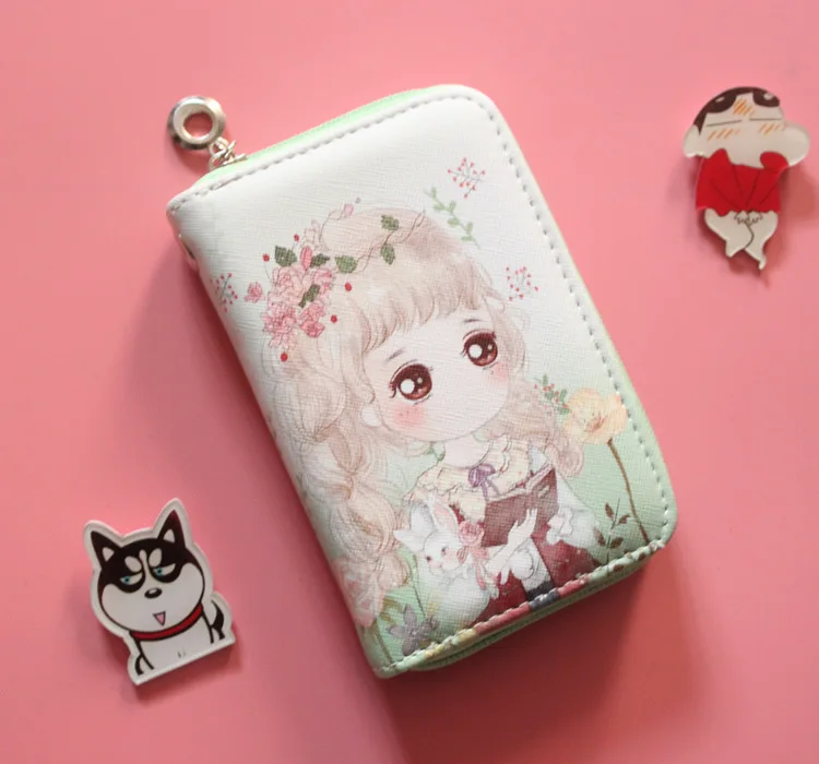 Cartoon Print Square Wallet