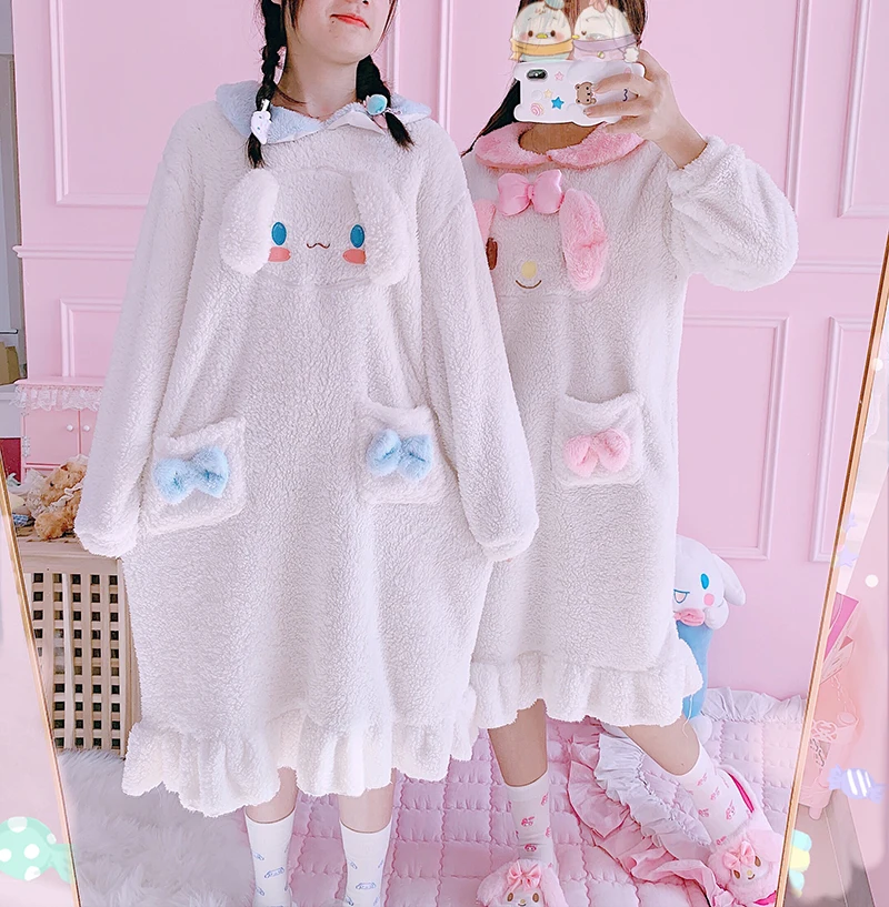 My Melody Cinnamoroll Pajamas Sets Long Sleeve Sleepwear