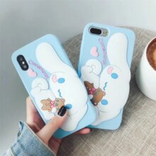 Cartoon Cinnamoroll Shockproof Lanyard Phone Case For IPhone Cartoon Cinnamoroll Shockproof Lanyard Phone Case For IPhone