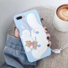 Cartoon Cinnamoroll Shockproof Lanyard Phone Case For IPhone Cartoon Cinnamoroll Shockproof Lanyard Phone Case For IPhone
