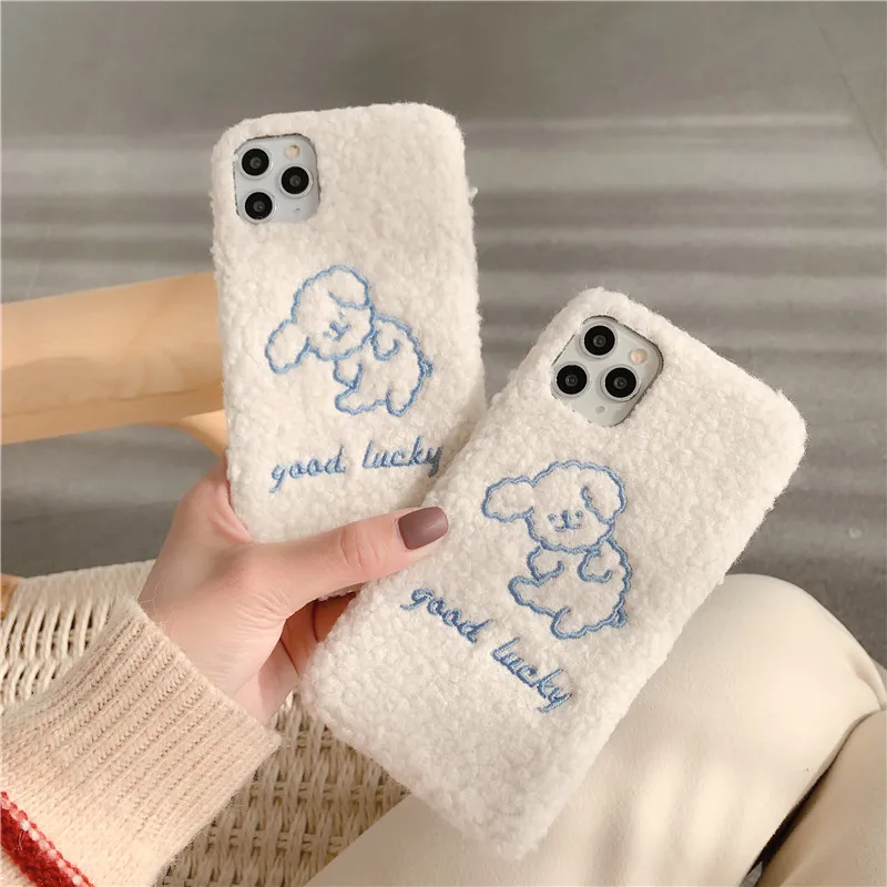Cinnamoroll Embroidery Design Soft Cover For Kawaii Iphone
