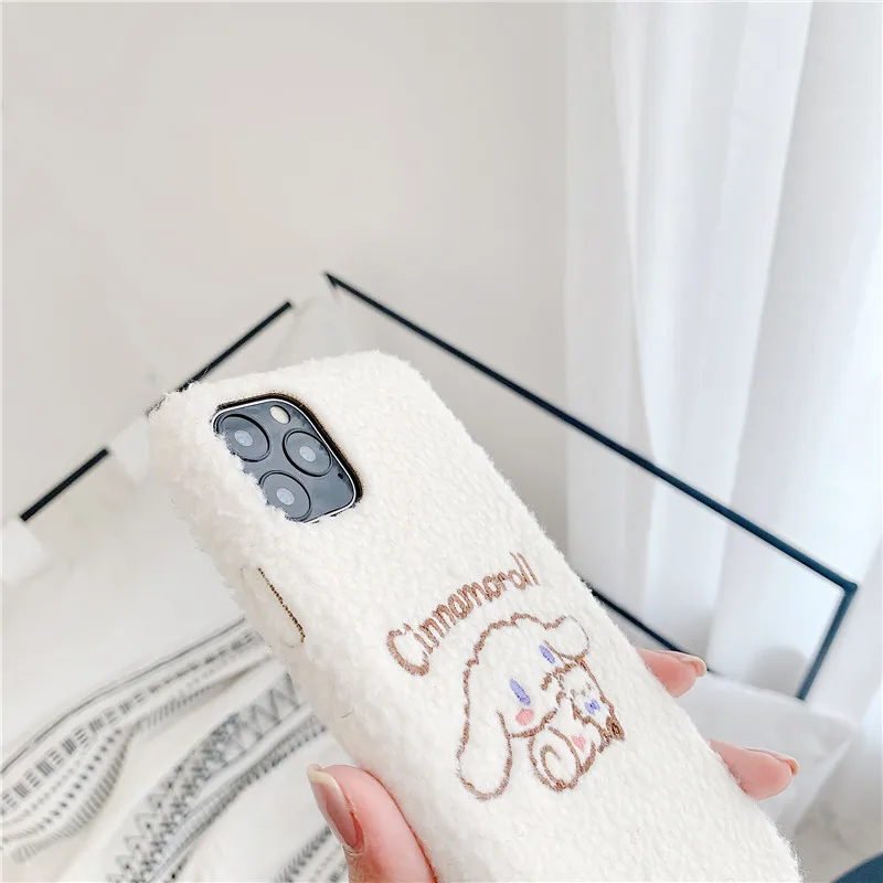 Cinnamoroll Embroidery Design Soft Cover For Kawaii Iphone