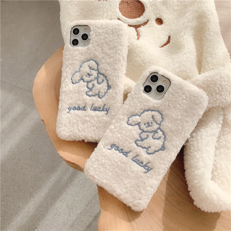 Cinnamoroll Embroidery Design Soft Cover For Kawaii Iphone