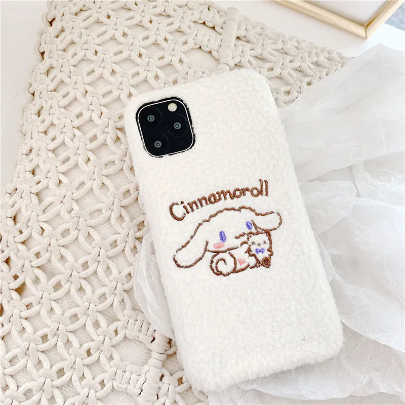 Cinnamoroll Embroidery Design Soft Cover For Kawaii Iphone