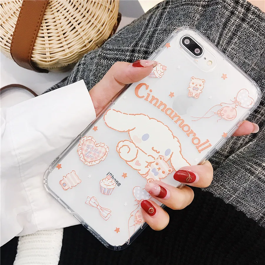 Cinnamoroll Pompompurin Cartoon Phone Case For iPhone