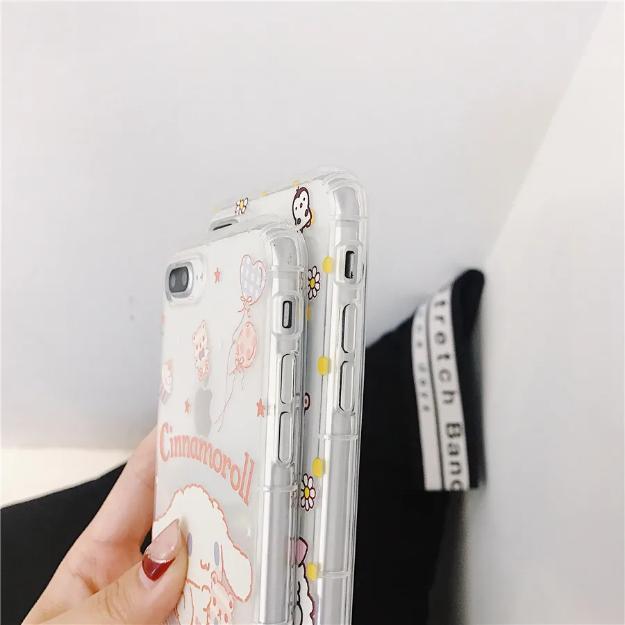 Cinnamoroll Pompompurin Cartoon Phone Case For iPhone