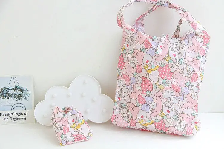 Cartoon Cinnamoroll Pattern Portable Shopping Bag Cartoon Cinnamoroll Pattern Portable Shopping Bag