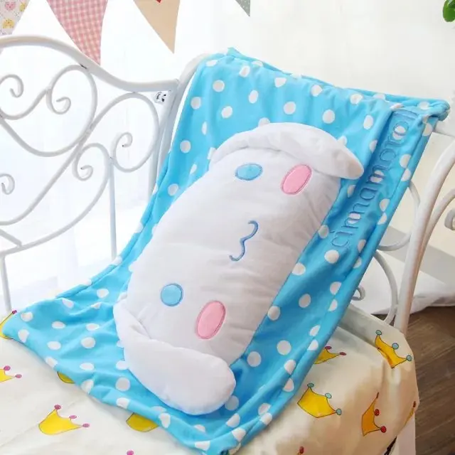 Cartoon Cinnamoroll /Pom Purin Leopard Stitch Pillow Case 