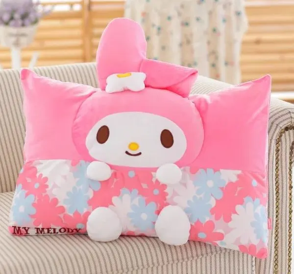 Cartoon Cinnamoroll /Pom Purin Leopard Stitch Pillow Case 