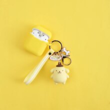 Kawaii Cinnamoroll Kuromi Pompompurin Earphone AIrpod Case With Keychain Kawaii Cinnamoroll Kuromi Pompompurin Earphone AIrpod Case With Keychain