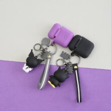 Kawaii Cinnamoroll Kuromi Pompompurin Earphone AIrpod Case With Keychain Kawaii Cinnamoroll Kuromi Pompompurin Earphone AIrpod Case With Keychain