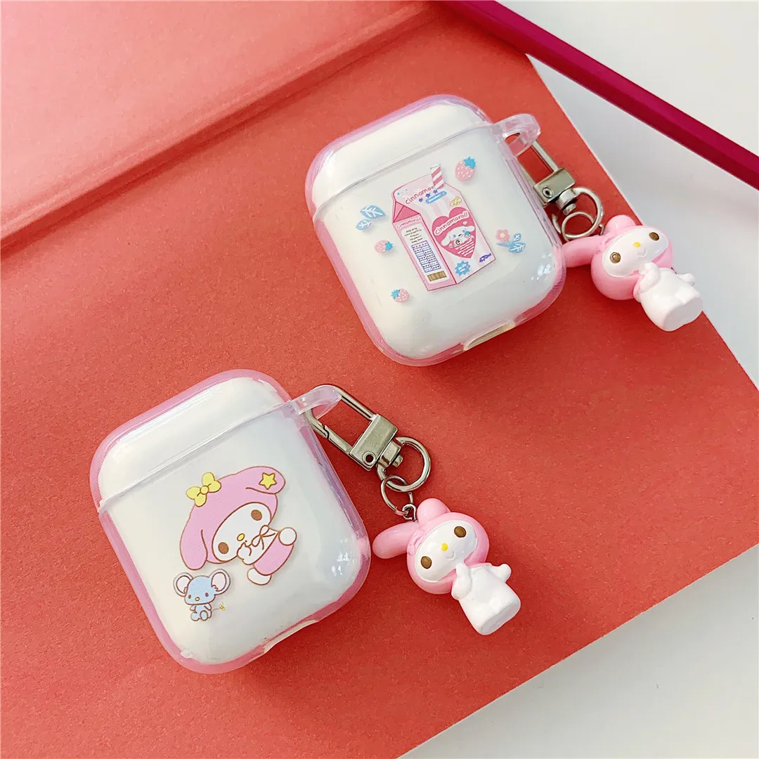 My Melody Cinnamoroll Wireless 3D Bluetooth Earphone Case My Melody Cinnamoroll Wireless 3D Bluetooth Earphone Case
