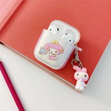 My Melody Cinnamoroll Wireless 3D Bluetooth Earphone Case My Melody Cinnamoroll Wireless 3D Bluetooth Earphone Case