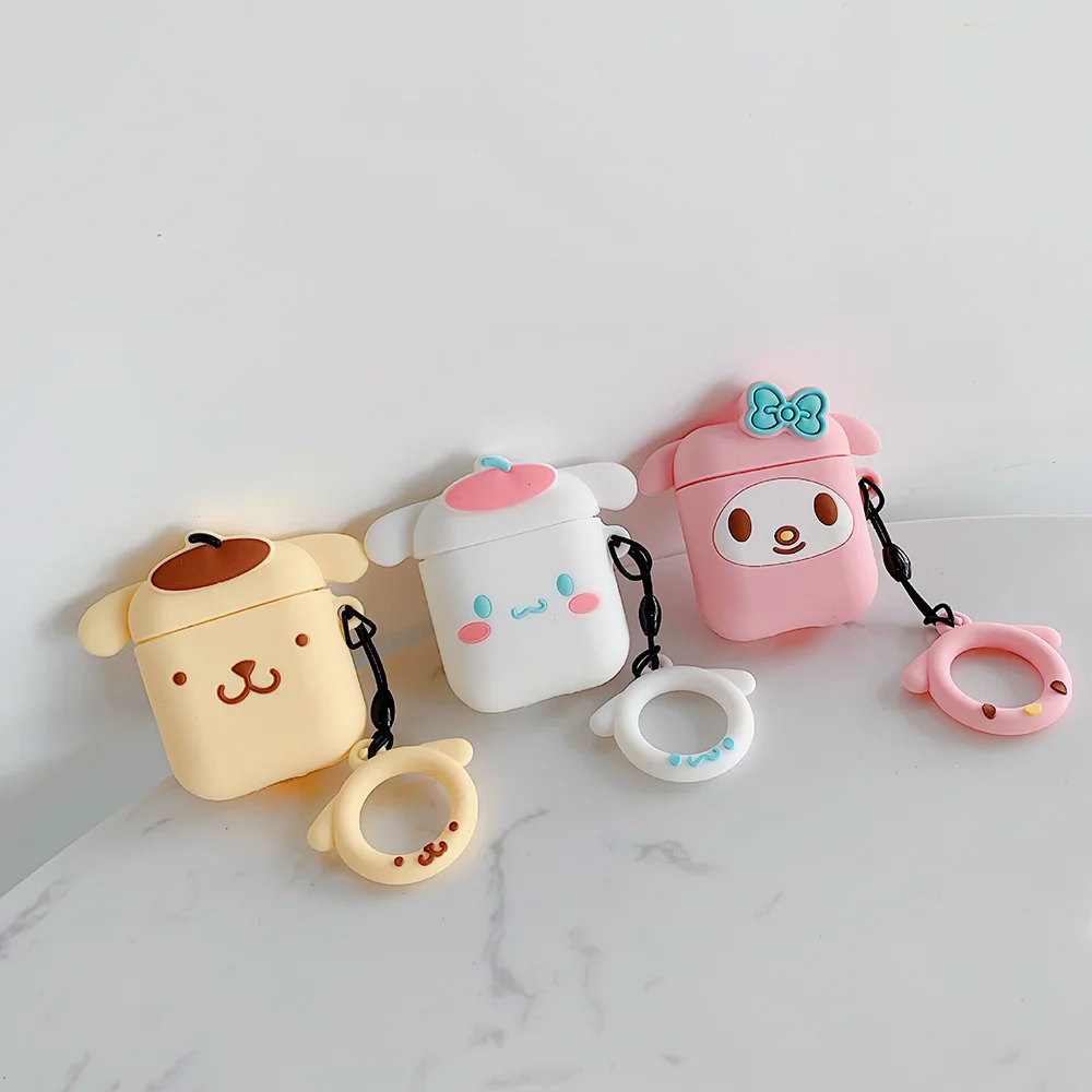 Cartoon Wireless Bluetooth Cinnamoroll Silicone Earphone Case