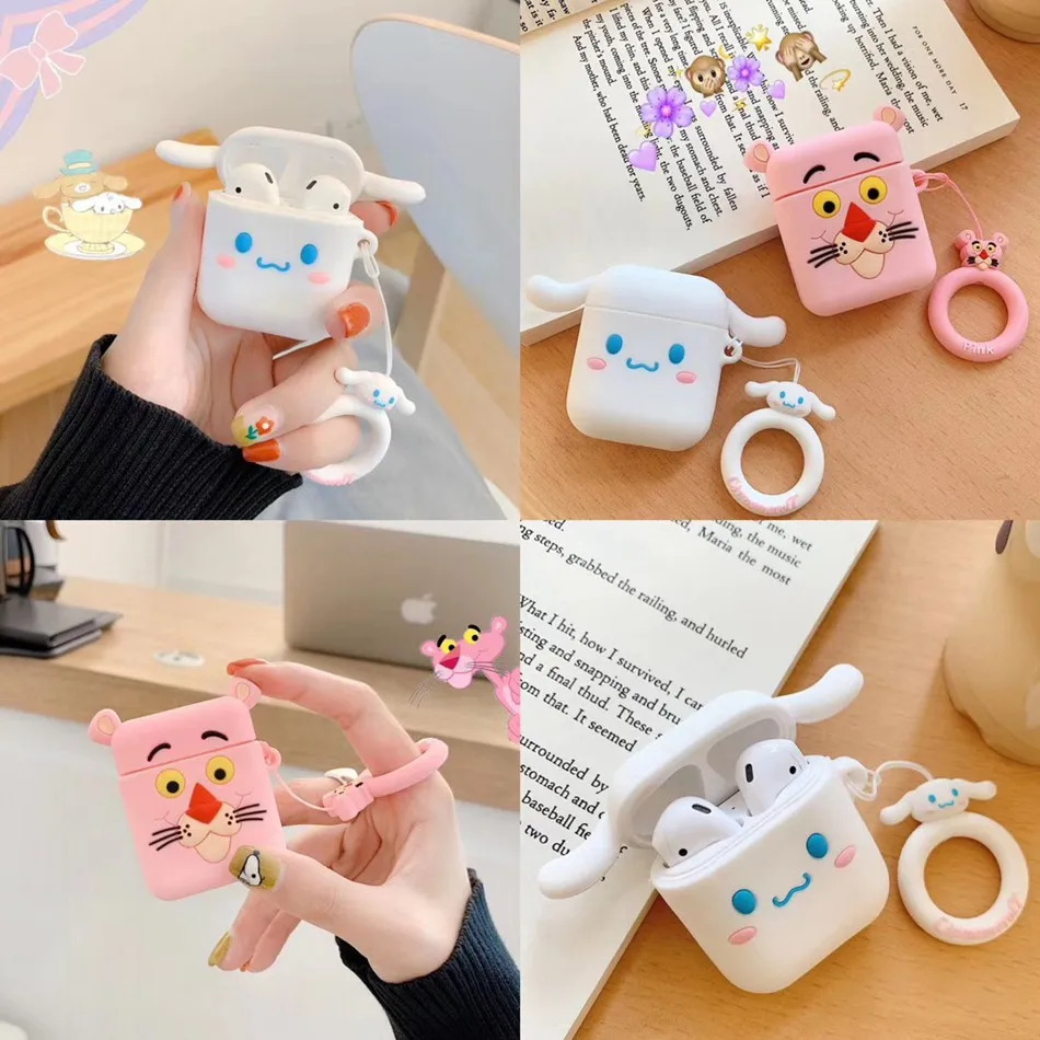 Cinnamoroll Pink Panther Cartoon Earphone Cases