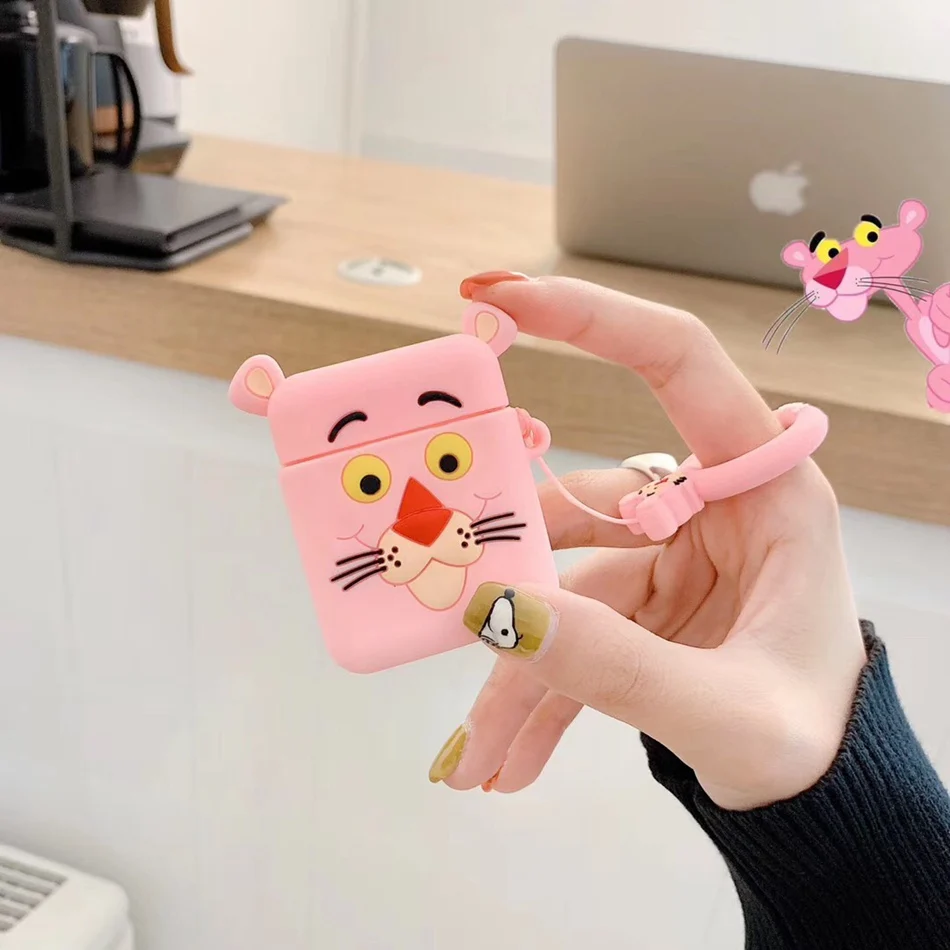 Cinnamoroll Pink Panther Cartoon Earphone Cases