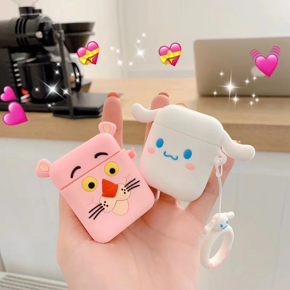Cinnamoroll Pink Panther Cartoon Earphone Cases