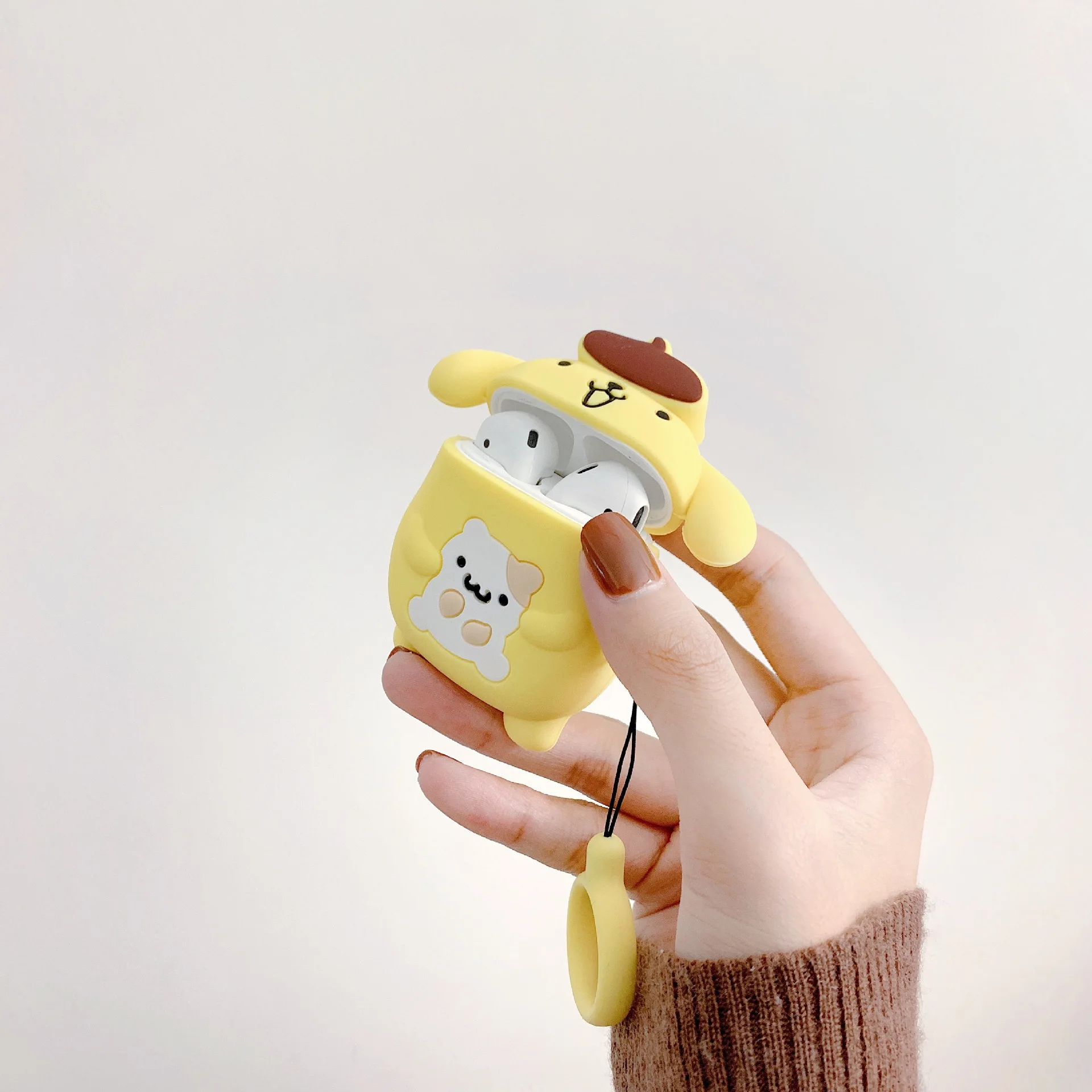 Cartoon Silicone Cinnamoroll Pudding Dog Bluetooth Earphone Case