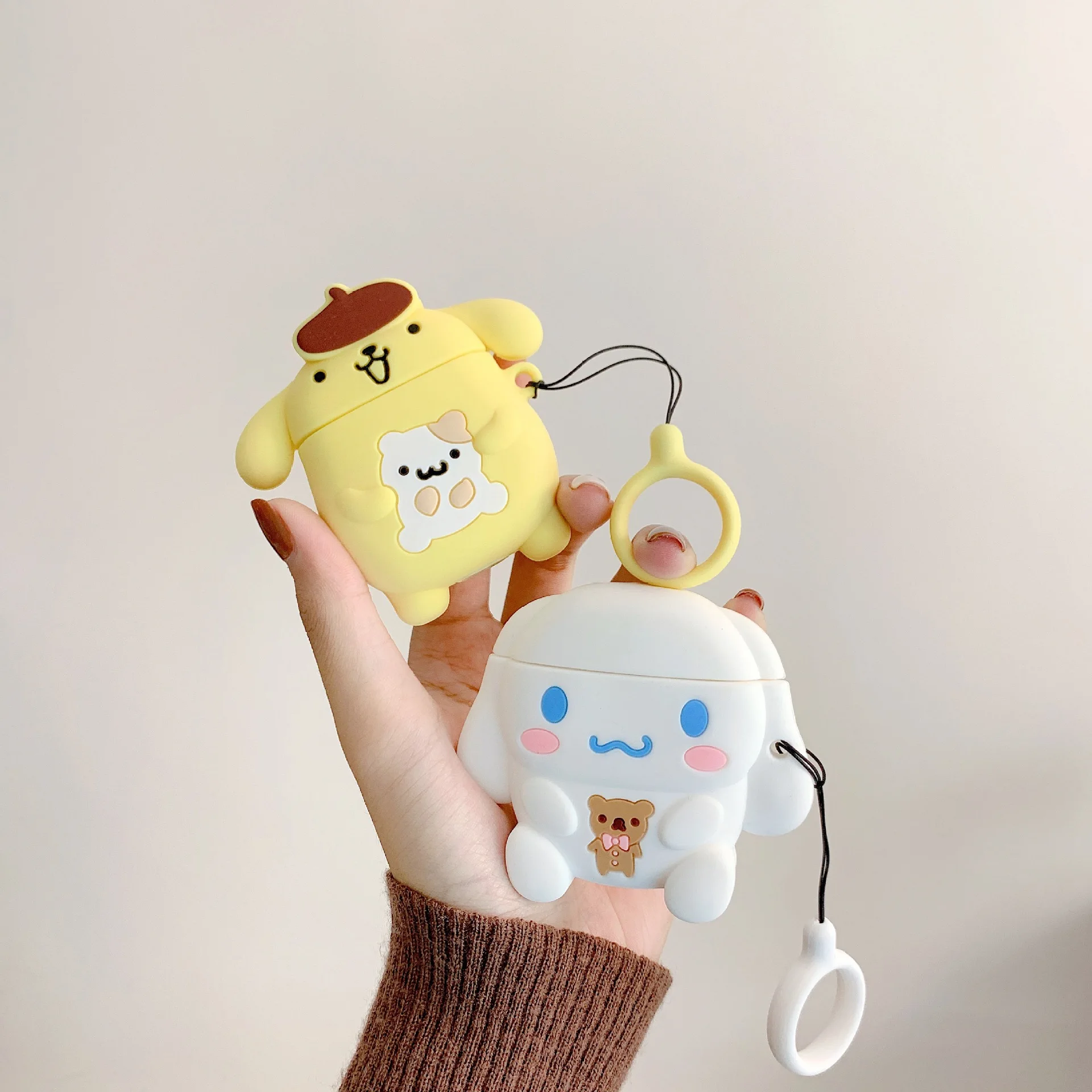 Cartoon Silicone Cinnamoroll Pudding Dog Bluetooth Earphone Case